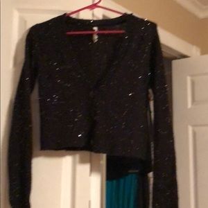 Black sparkly sweater